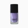 A bottle of Lilac Fizz nail polish by Paint Nail Lacquer against a white backdrop, this shade is a light purple shade