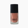 A bottle of Trival Blossom nail polish by Paint Nail Lacquer against a white backdrop, this shade is a medium creamy shade of orange and brown 